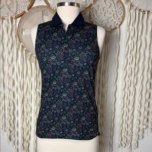 Puma X Liberty Fabric Sleeveless Golf Polo Size XS